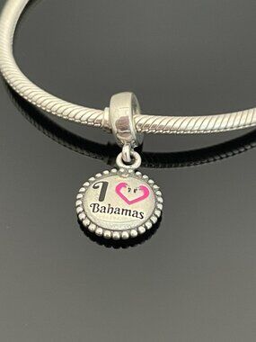 Original Pandora I Love Bahamas Charm